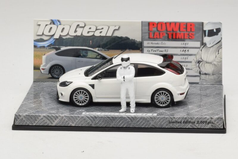 Ford Focus RS Mk2 Top Gear Weiß Mit Figur Minichamps 1:43 Ford Focus RS Mk2 Top Gear Weiß Mit Figur Minichamps 1:43 519438810 Druckguss