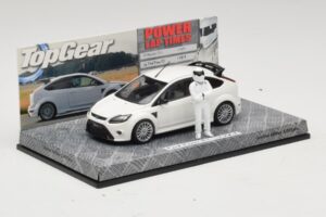 Ford Focus RS Mk2 Top Gear Weiß Mit Figur Minichamps 1:43 519438810 Druckguss — Bild 2 von 5