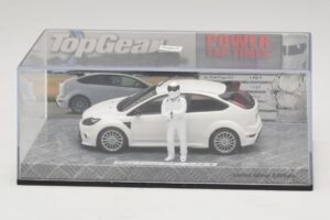 Ford Focus RS Mk2 Top Gear Weiß Mit Figur Minichamps 1:43 519438810 Druckguss — Bild 4 von 5