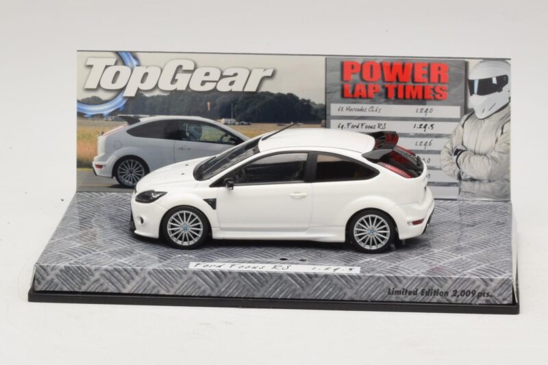 Ford Focus RS Mk2 Top Gear Weiß Ohne Figur Minichamps 1:43 519438810-R1 Druckguss