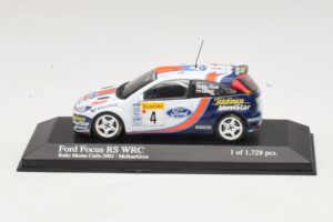Ford Focus RS WRC #4 C. McRae / N. Grist Rally Monte Carlo 2001 Minichamps 1:43 430018904 Druckguss