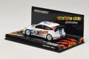 Ford Focus RS WRC #46 V. Rossi / C. Cassina RAC Rally 2007 Beschädigte Verpackung Minichamps 1:43 400078446-O1 Druckguss — Bild 3 von 5