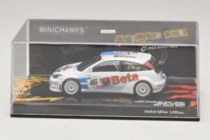 Ford Focus RS WRC #46 V. Rossi / C. Cassina RAC Rally 2007 Beschädigte Verpackung Minichamps 1:43 400078446-O1 Druckguss — Bild 4 von 5