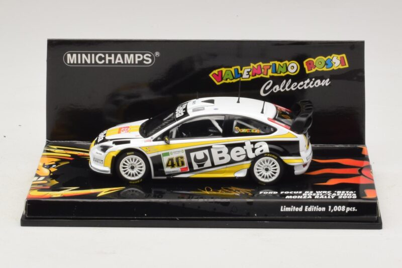 Ford Focus RS WRC #46 V. Rossi / C. Cassina Monza Rally Show 2008 Minichamps 1:43 400088946 Druckguss