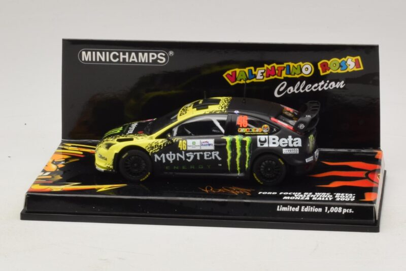 Ford Focus RS WRC #46 V. Rossi / C. Cassina Monza Rally Show 2009 Minichamps 1:43 400098946 Druckguss