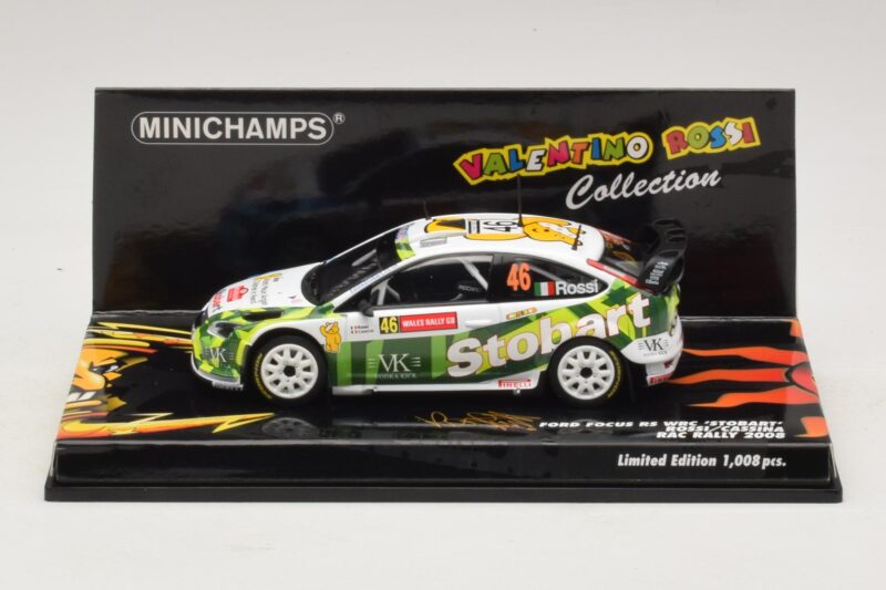 Ford Focus RS WRC #46 V. Rossi / C. Cassina RAC Rally 2008 Minichamps 1:43 Ford Focus RS WRC #46 V. Rossi / C. Cassina RAC Rally 2008 Minichamps 1:43 400088146 Druckguss