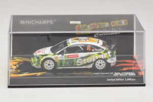 Ford Focus RS WRC #46 V. Rossi / C. Cassina RAC Rally 2008 Minichamps 1:43 400088146 Druckguss — Bild 4 von 5