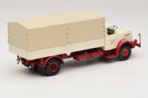 Henschel HS 140 Pritschenwagen Weiß Rot Minichamps 1:43 439171020 Druckguss — Bild 2 von 6