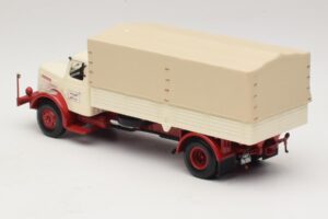 Henschel HS 140 Pritschenwagen Weiß Rot Minichamps 1:43 439171020 Druckguss — Bild 5 von 6