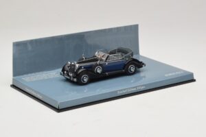 Horch 853 A Sport Cabriolet Schwarz Blau Minichamps 1:43 436012036 Druckguss — Bild 2 von 5