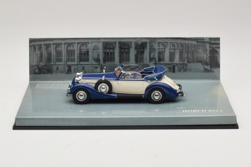 Horch 853 Cabriolet Blau Minichamps 1:43 436012032 Druckguss