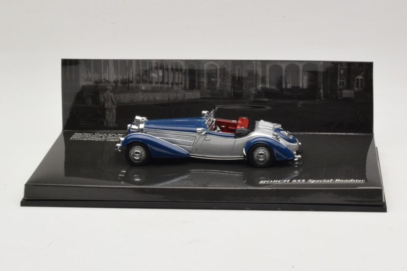 Horch 855 Special Roadster Silberblau Ohne Außenkarton Minichamps 1:43 436014202-O1 Druckguss