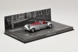 Horch 855 Spezial Roadster Silber Rot Minichamps 1:43 436014206 Druckguss — Bild 2 von 5