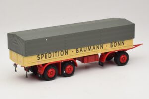 Kassbohrer Pritschenanhänger Baumann Bonn Minichamps 1:43 439161097 Druckguss — Bild 2 von 6