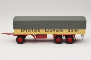 Kassbohrer Pritschenanhänger Baumann Bonn Minichamps 1:43 439161097 Druckguss — Bild 3 von 6