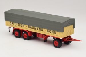 Kassbohrer Pritschenanhänger Baumann Bonn Minichamps 1:43 439161097 Druckguss — Bild 4 von 6