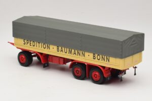 Kassbohrer Pritschenanhänger Baumann Bonn Minichamps 1:43 439161097 Druckguss — Bild 5 von 6