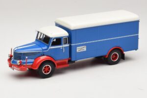 Krupp Titan Kofferwagen Blau Rot Minichamps 1:43 439069040 Druckguss