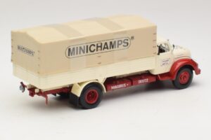 Magirus-Deutz S 7500 Jupiter Pritschenwagen Weiß Rot Minichamps 1:43 439141022 Druckguss — Bild 2 von 6