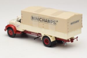 Magirus-Deutz S 7500 Jupiter Pritschenwagen Weiß Rot Minichamps 1:43 439141022 Druckguss — Bild 5 von 6