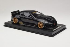 Maserati GranTurismo Liberty Walk Schwarz mit Goldenen Felgen AB Models 1:18 MAS-LB08-C Resin — Bild 4 von 7