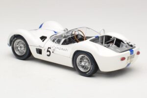 Maserati Tipo 61 #5 S. Moss / D. Gurney Camoradi ADAC 1000km Nurburgring Winner 1960 Minichamps 1:18 100601205 Druckguss — Bild 7 von 8