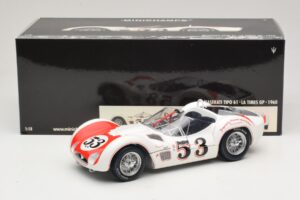 Maserati Tipo 61 #53 B. Krause Los Angeles Times Grand Prix Winner 1960 Minichamps 1:18 100601253 Druckguss — Bild 8 von 8