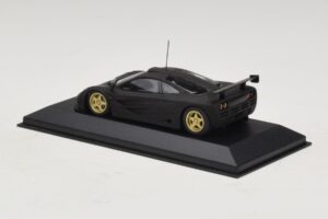 McLaren F1 GTR Prototype Mattschwarz Mit Goldenen Felgen Minichamps 1:43 MCLAREN008 Druckguss — Bild 2 von 4