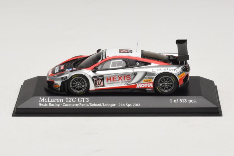 McLaren MP4-12C GT3 #107 Hexis Racing Cazenave / O. Panis 24 Hours of Spa 2013 Minichamps 1:43 437131397 Druckguss