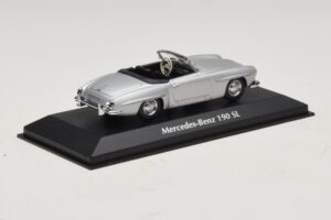 Mercedes 190 SL W121 Silber Maxichamps 1:43 940033130 Druckguss — Bild 2 von 4