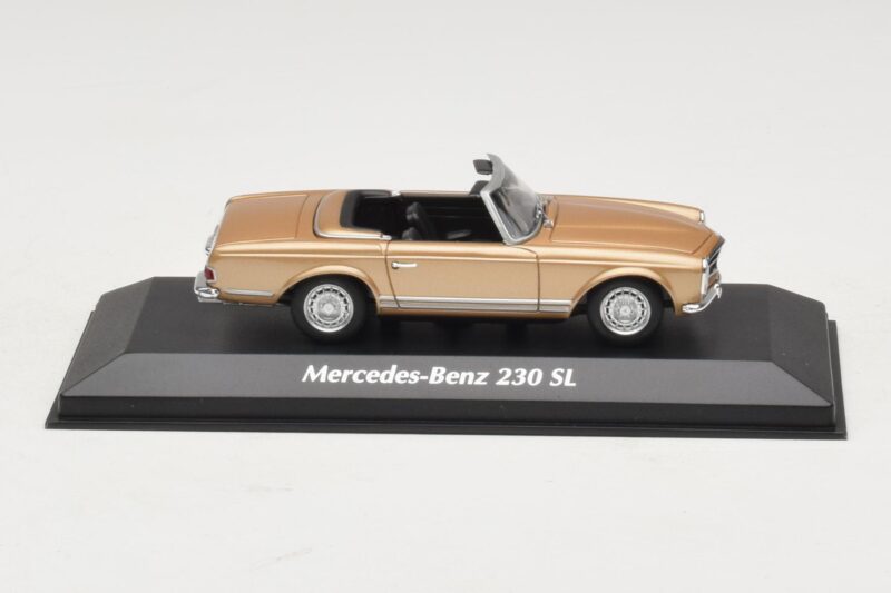 Mercedes 230 SL W113 Gold Metallic Maxichamps 1:43 Mercedes 230 SL W113 Gold Metallic Maxichamps 1:43 940032230 Druckguss