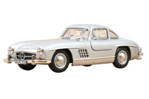 Mercedes 300 SL W198 Gullwing Silber Norev 1:18 183857 Druckguss