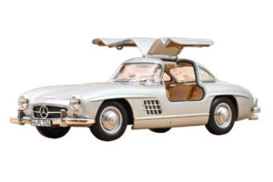 Mercedes 300 SL W198 Gullwing Silber Norev 1:18 183857 Druckguss — Bild 5 von 5