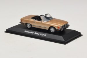 Mercedes 350 SL R107 Gold Maxichamps 1:43 940033431 Druckguss — Bild 3 von 4
