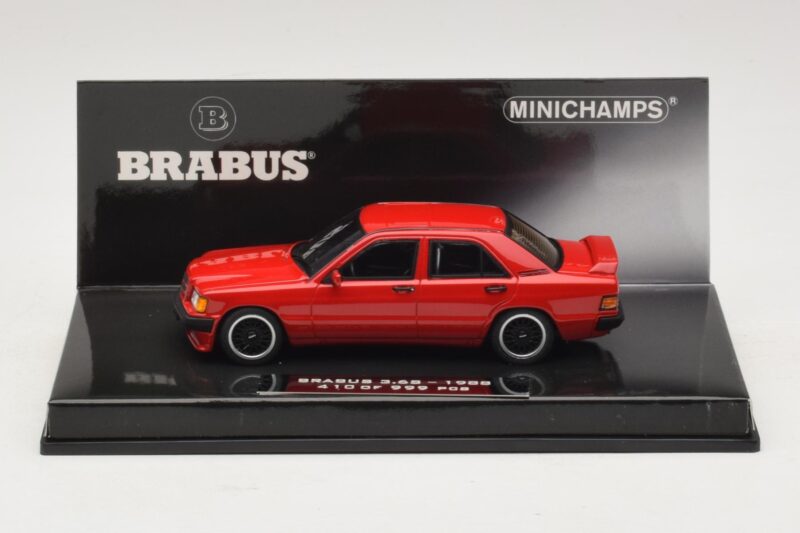 Mercedes Brabus 3.6S 190E W201 Rot Minichamps 1:43 437032600 Druckguss