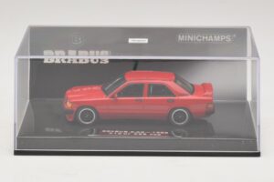 Mercedes Brabus 3.6S 190E W201 Rot Minichamps 1:43 437032600 Druckguss — Bild 4 von 5