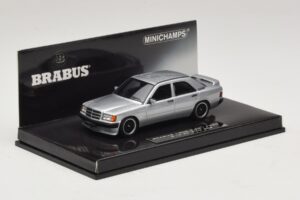 Mercedes Brabus 3.6S 190E W201 Silber Minichamps 1:43 437032604 Druckguss — Bild 2 von 5