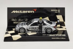 Mercedes C203 DTM Team McLaren Mercedes MP4-98T Mika & Erja Hakkinen Lapland 17 April 2000 Minichamps 1:43 530984378-P1 Druck