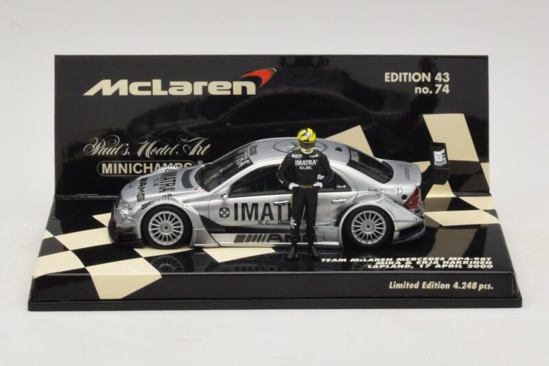 Mercedes C203 DTM Team McLaren Mercedes MP4-98T Mika & Erja Hakkinen Lapland 17 April 2000 Minichamps 1:43 530984378-P1 Druck