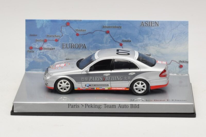 Mercedes E-Class #7 Team Auto Bild Rally Paris-Peking 2007 Minichamps 1:43 B66962263 Druckguss