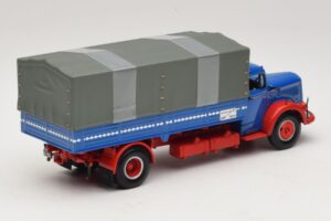 Mercedes L 315 Pritschenwagen Blau Rot Minichamps 1:43 439034420 Druckguss — Bild 2 von 6