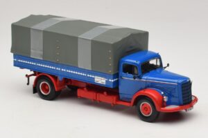Mercedes L 315 Pritschenwagen Blau Rot Minichamps 1:43 439034420 Druckguss — Bild 4 von 6