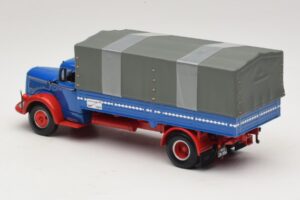 Mercedes L 315 Pritschenwagen Blau Rot Minichamps 1:43 439034420 Druckguss — Bild 5 von 6