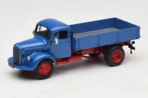 Mercedes L 3500 Kipper Blau Rot Minichamps 1:43 439350004 Druckguss
