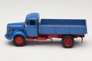 Mercedes L 3500 Kipper Blau Rot Minichamps 1:43 439350004 Druckguss — Bild 3 von 6