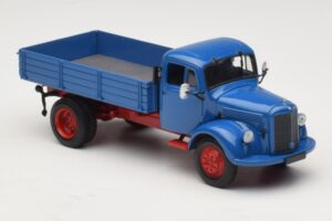 Mercedes L 3500 Kipper Blau Rot Minichamps 1:43 439350004 Druckguss — Bild 4 von 6