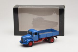 Mercedes L 3500 Kipper Blau Rot Minichamps 1:43 439350004 Druckguss — Bild 6 von 6
