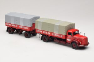 Mercedes L315 Pritschenzug Gustav Mauler Minichamps 1:43 499034720 Druckguss — Bild 4 von 6