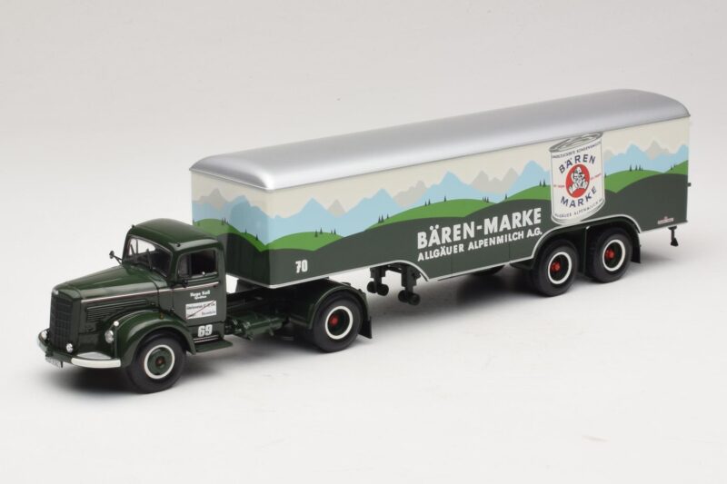 Mercedes LS315 Koffersattelzug Bärenmarke Minichamps 1:43 499034780 Druckguss