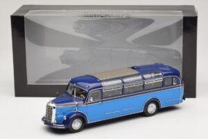 Mercedes O 3500 Bus Hellblau Dunkelblau Minichamps 1:43 439360011 Druckguss — Bild 6 von 6